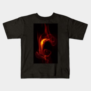 Orange and Yellow Flame Kids T-Shirt